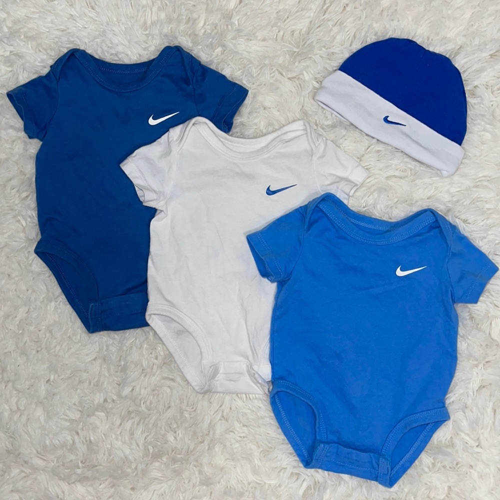3 month nike onesies with hat